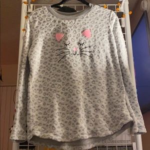 Cozy Cat Face Pajama shirt